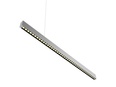 Luminaire linéaire LED monté en surface à persiennes 35X75° SLIM